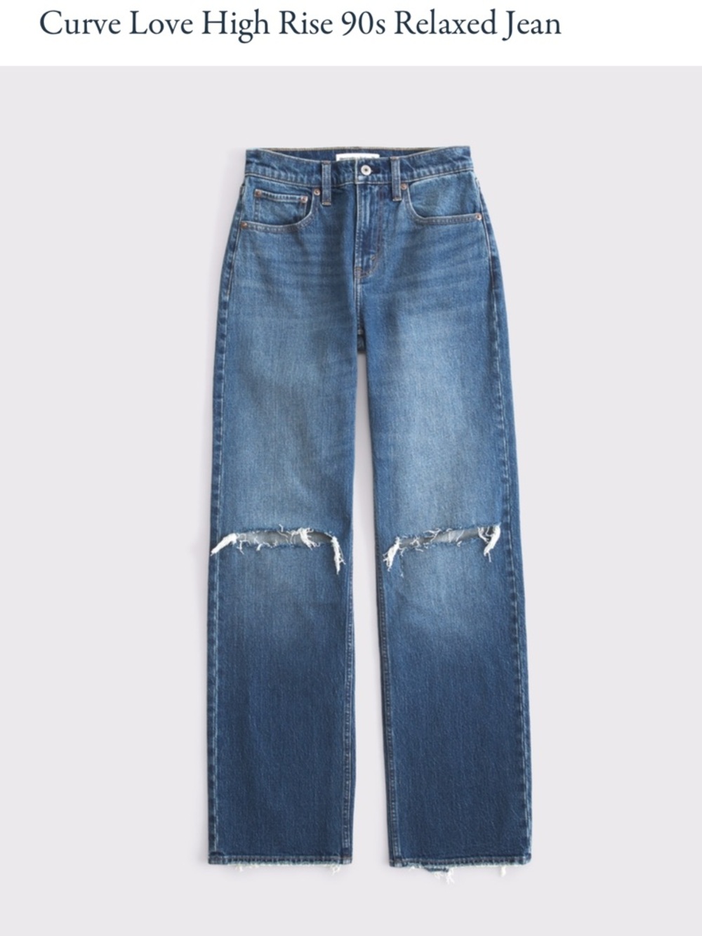 Abercrombie & Fitch Curve Love Relaxed Jean